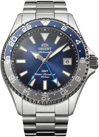 Orient Mako GMT Automatic Watch – Stainless Steel, World Time