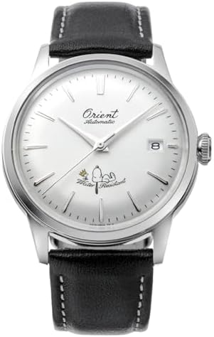 Orient x Peanuts Snoppy and Woodstock Limited Edition Automatic Bambino White Dress Watch RA-AC0M16S