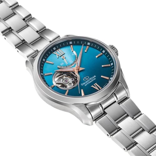 Orient Star Open Heart Limited Edition Turquoise Blue Gradation Watch RE-AT0017L