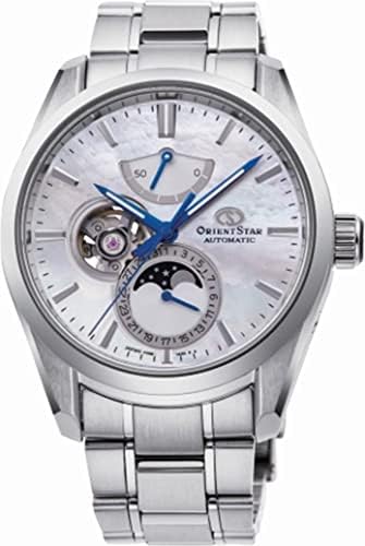 Orient Star Moon Phase Men Contemporary Automatic Mother of Pearl Dial Sapphire Glass Watch RE-AY0005A