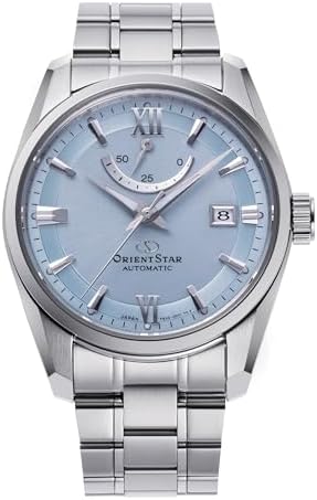 Orient Star Contemporary Blue Dial Stainless Steel Strap Men’s Watch RE-AU0109L00B, bracelet
