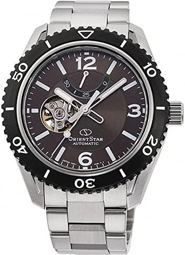 Orient Star Semi Skeleton Power Reserve Sapphire Brown Dial Watch RE-AT0102Y