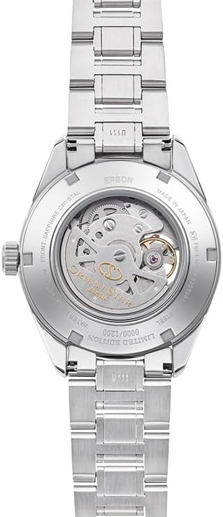 Orient Star RK-AV0122L Men's Automatic Watch, Modern Skeleton Mechanical, Made in Japan, 2 Years Warranty Included, turquoise blue gradient, Modern