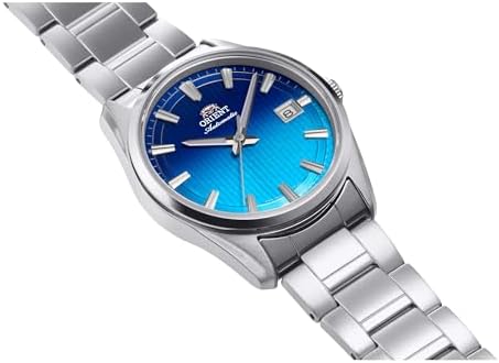 Orient Stretto RA-AC0R09L30B 38.5mm Automatic Mechanical Unisex Watch – Blue Dial, Stainless Steel Case & Bracelet, Date Display, Limited Edition