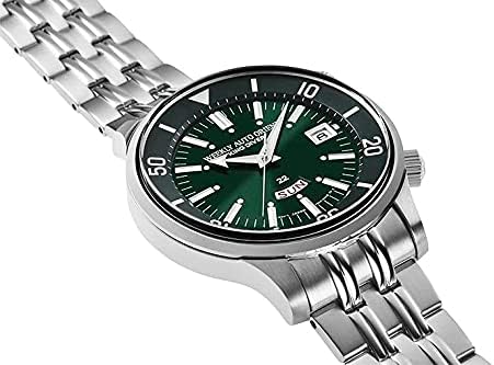Orient RA-AA0D03E1HB Men's Weekly King Diver Stainless Steel Green Dial Day Date Automatic Watch