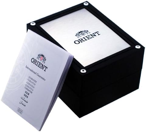 ORIENT RA-AK0701S Men's Bambino Version 8 Leather Band White Dial Multifunction Automatic Watch
