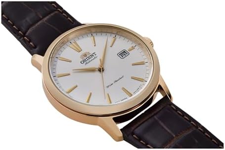 Orient RA-AC0F04S10B Men's Analogue Automatic Watch with Leather Strap, Brown, Strap.