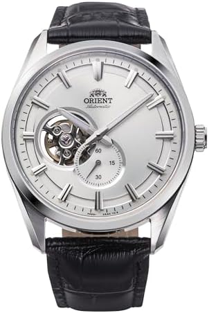 Orient Automatic/Hand-Winding Semi-Skeleton Dress Watch with Sapphire Crystal. Model: RA-AR0004S30B