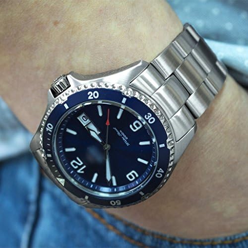 MiLTAT Watch Band compatible with Seiko Orient Mako II, Ray II, 22mm Super-O Boyer Solid Screw-Links