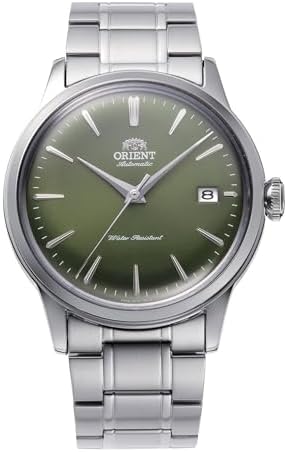 Orient Bambino Version 7 38mm Automatic Dress Watch in Forest Green Model: RA-AC0M09E30B