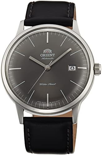 Orient Mens Analogue Automatic Watch with Leather Strap FAC0000CA0, Silver-Black-Grey, Strap