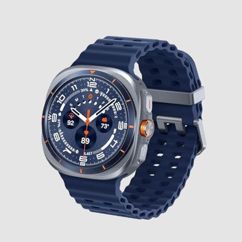 Samsung Galaxy Watch Ultra (2025) 47 mm Titanium Casing – Blue – Rugged & Reliable, Dual‑Band GPS, 100‑Hour Battery, Running Coach & Energy Score [US Version]