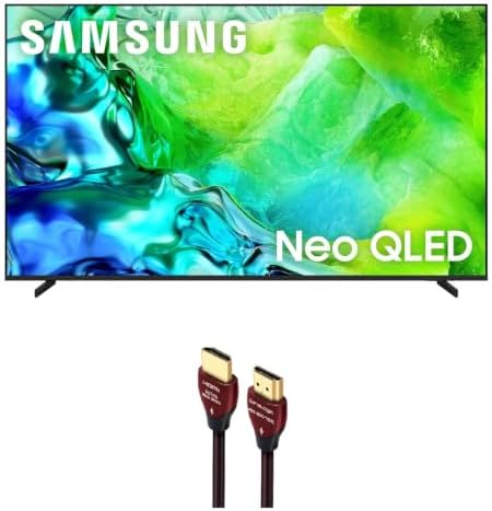 Samsung QN55QN80HA 55" QLED TV with WireLogic 4K-8K-10K HDMI Cable (2026)