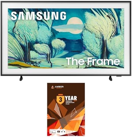 Samsung QN55LS03FAFXZA 55 Inch The Frame QLED 4K Art Mode Vision AI Smart TV with 3 Year Amber Protection Plan (2025)