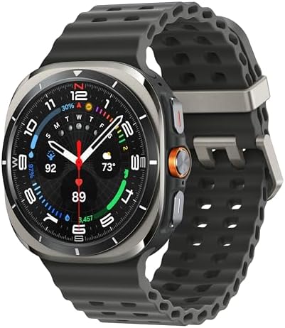 Samsung Galaxy Watch Ultra (2025) 47mm LTE Smartwatch, Titanium Casing, Advanced Sleep Coaching, Running Coach, Energy Score, Heart Rate Tracking, GPS, Titanium Silver (Renewed)