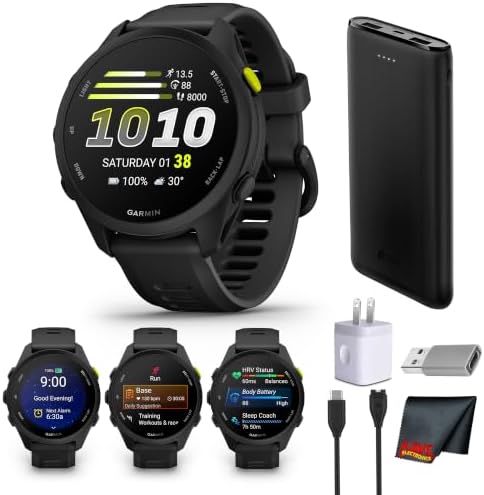 Garmin Forerunner 70 GPS Running Smartwatch Black 1.2" AMOLED Display Kit