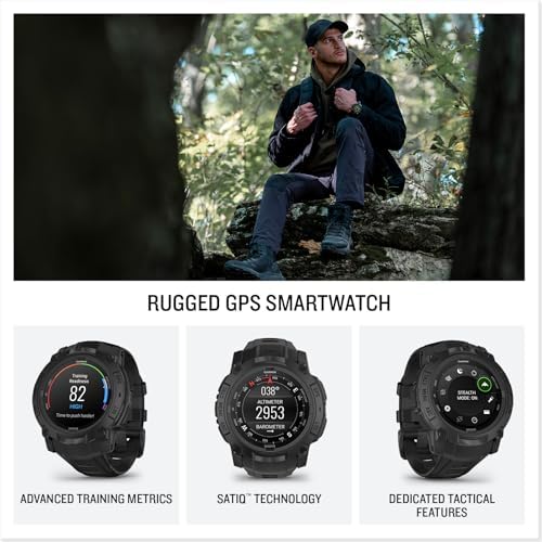 Garmin Instinct 3 Tactical, 50mm, Black (Renewed)