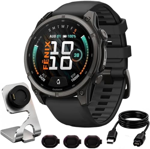 Garmin Fenix 9 47mm AMOLED GPS Smartwatch Bundle