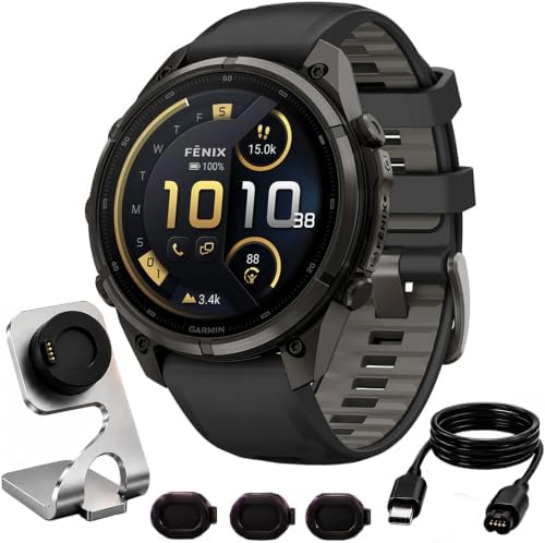Garmin Fenix 9 Pro inReach 47mm AMOLED GPS Smartwatch Bundle