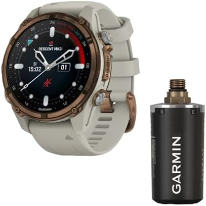 Garmin Descent Mk3i Dive Computer 43mm (Bronze/Gray) Bundle