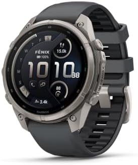 Garmin fēnix 9 Pro, inReach, Titanium, 47mm, Graphite/Black