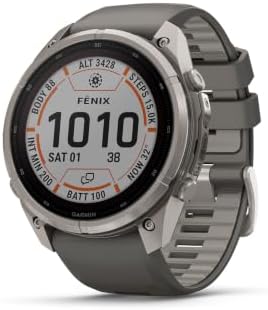 Garmin fēnix 9 Pro Solar, inReach, Titanium, 51mm, Graphite/Black