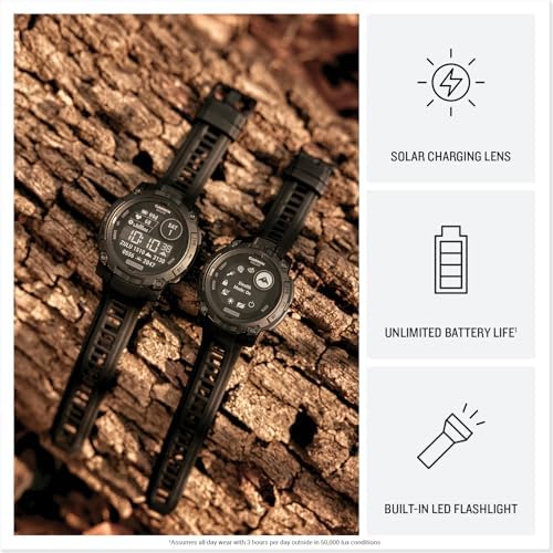 Garmin Instinct 3 Tactical, Solar, 50mm, Black
