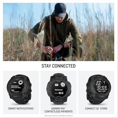 Garmin Instinct 3 Tactical, Solar, 50mm, Black