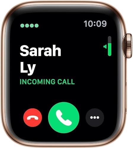 Apple Series 5 (GPS + Cellular 44mm) Gold SS Case/Gold Milanese Loop (Renewed)