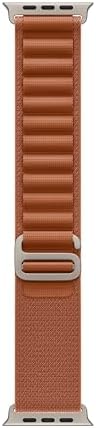 Apple Watch Band - Alpine Loop - 49mm - Terra Cotta - Medium - Natural Titanium Finish