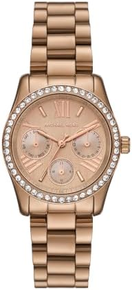 Michael Kors Lexington Multifunction Beige Gold-Tone Stainless Steel Women's Watch (Model: MK7631)