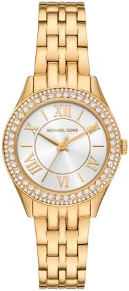 Michael Kors Harlowe Three-Hand Gold-Tone Stainless Steel Women's Watch (Model: MK7651)