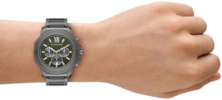 Michael Kors Prescott Stainless Steel Bracelet or Silicone Band Men's Watch
