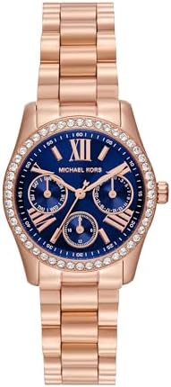 Michael Kors Lexington Women's Watch, Stainless Steel Bracelet or Leather Watch for Women