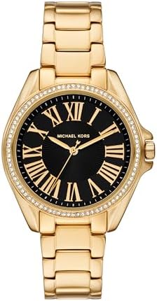 Michael Kors Kaycie Women's Watch, Stainless Steel and Pavé Crystal Bracelet Watch for Women