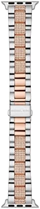 Michael Kors Band for Apple Watch; Stainless Steel Smart Watch Bands for Women; Compatible with Apple Watch 38mm, 40mm, 41mm