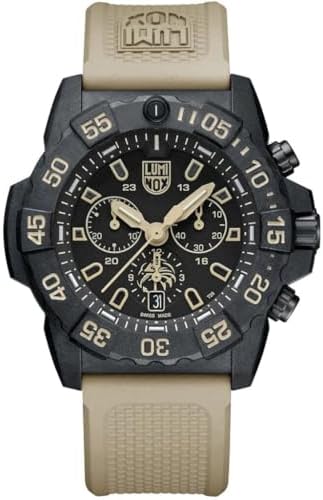 Luminox Navy Seal Foundation Military Watch, 45 mm | Black|Sand | 20ATM