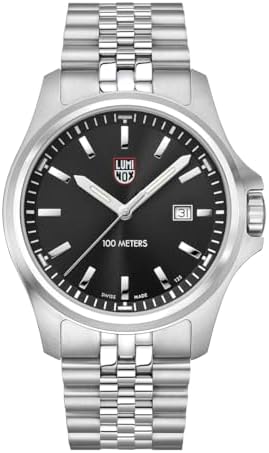 Luminox - Dress Field - Mens Field Watch - Watches for Men - 43mm - Swiss Quartz - 100M Water Resistant - Sapphire Crystal - Stainless Steel Case - Always Visible - Swiss Made