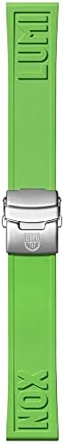 Luminox Mens Neon Green Rubber Cut-To-Fit Watch Strap - FPX.2406.60Q.K