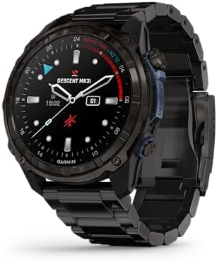 Garmin Descent Mk3i, Watch-Style Dive Computer, 51mm, DLC Titanium