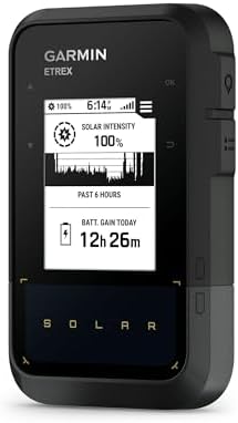 Garmin eTrex Solar, Rugged & Easy-to-Use GPS Handheld