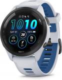 Garmin Forerunner 265 Running Smartwatch, Colorful AMOLED Display, Training Metrics and Recovery Insights, Whitestone and Tidal Blue (Renewed)